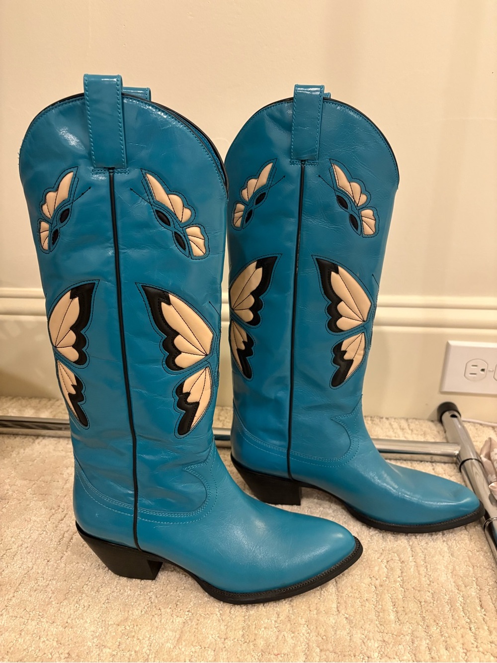 Jeffrey Campbell Blue butterfly boots - Picture 2 of 2
